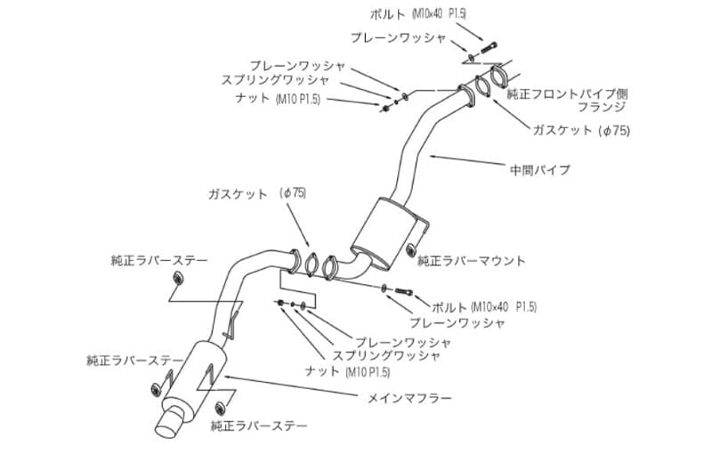 HKS Silent Hi-Power Dual Exhaust - Japanese Spec