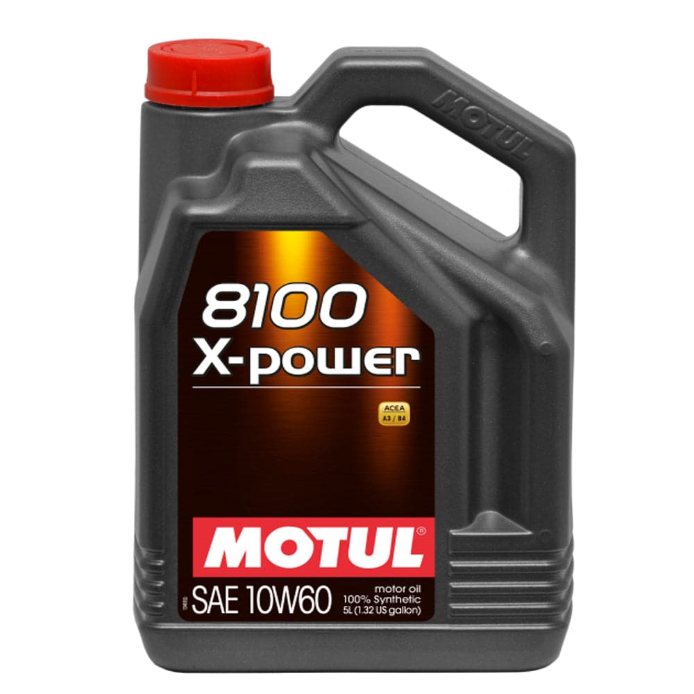 Aceite de motor sintético Motul 5L 8100 10W60 X-Power (mot106144)