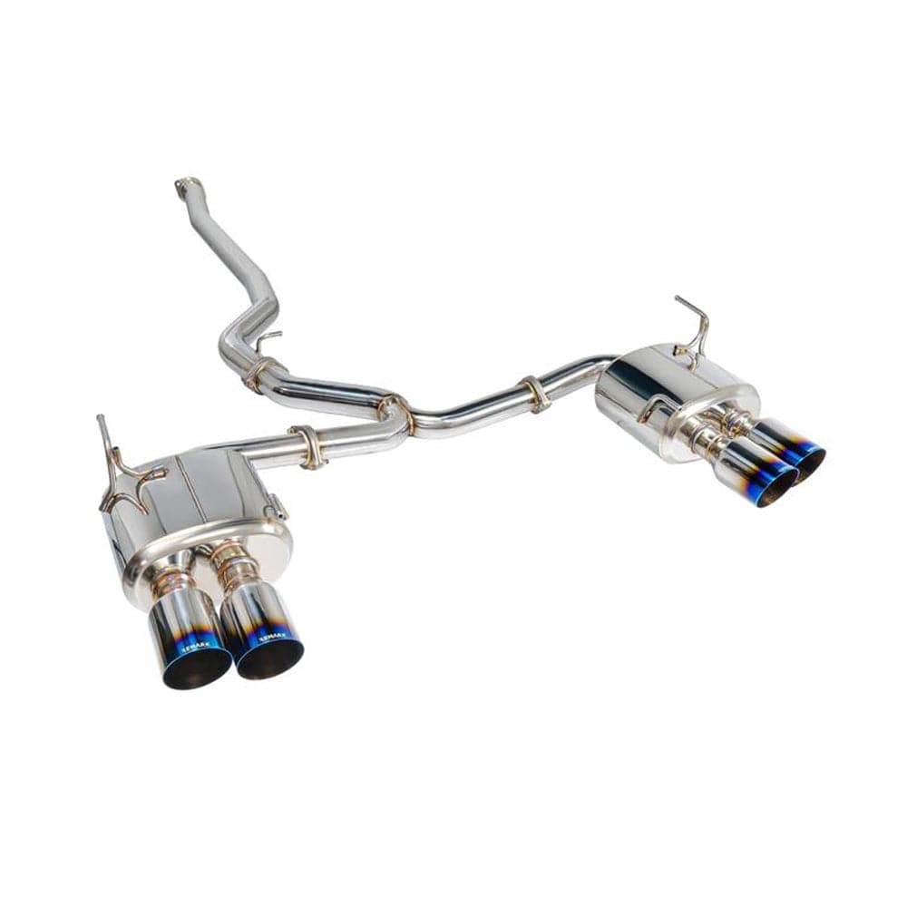 Remark 2015+ Subaru WRX/STi 4in Quad Cat-Back Exhaust Titanium Stainless Resonated (remRK-C4076S-01TC)