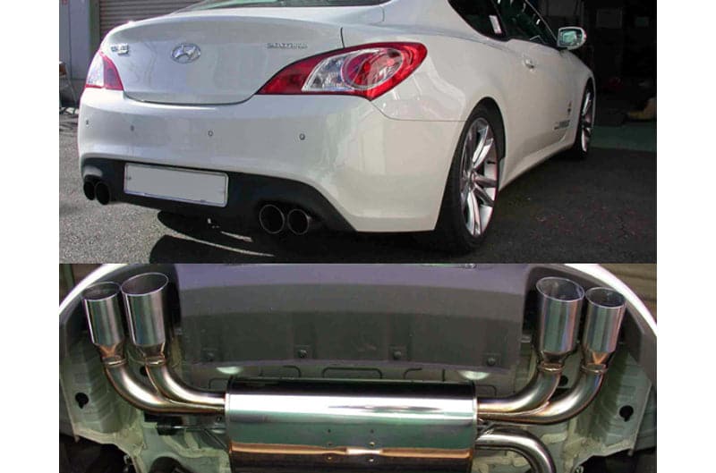 HKS 2010+ Genesis V6 & 2.0L Turbo Legamax Premium Rear Section Exhaust [OVERSIZED SHIPPING] (hks31021-KB002)