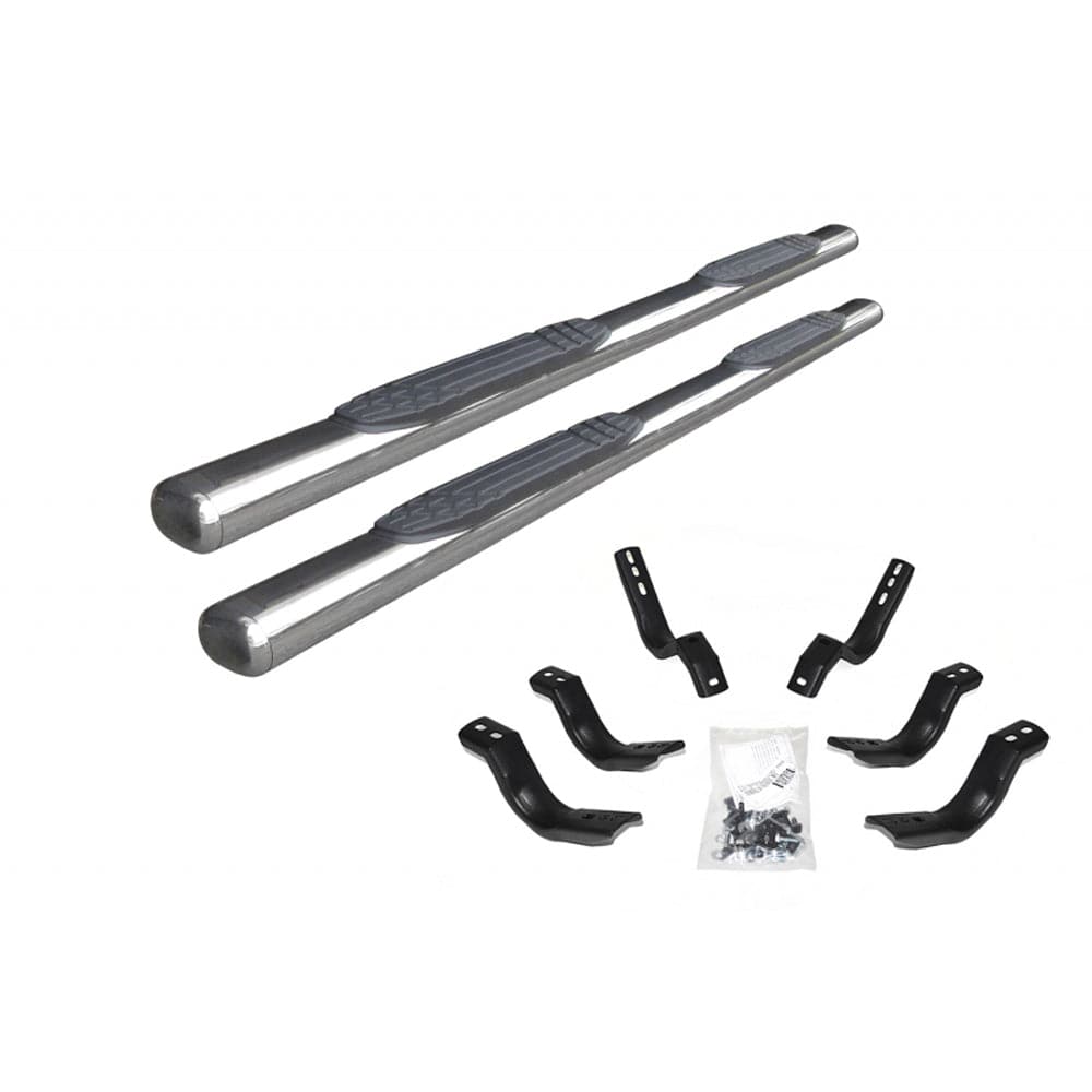 Go Rhino 05-20 Toyota Tacoma 4 pulgadas Serie 1000 Kit completo con escalón lateral + soportes (gor104442987PS)