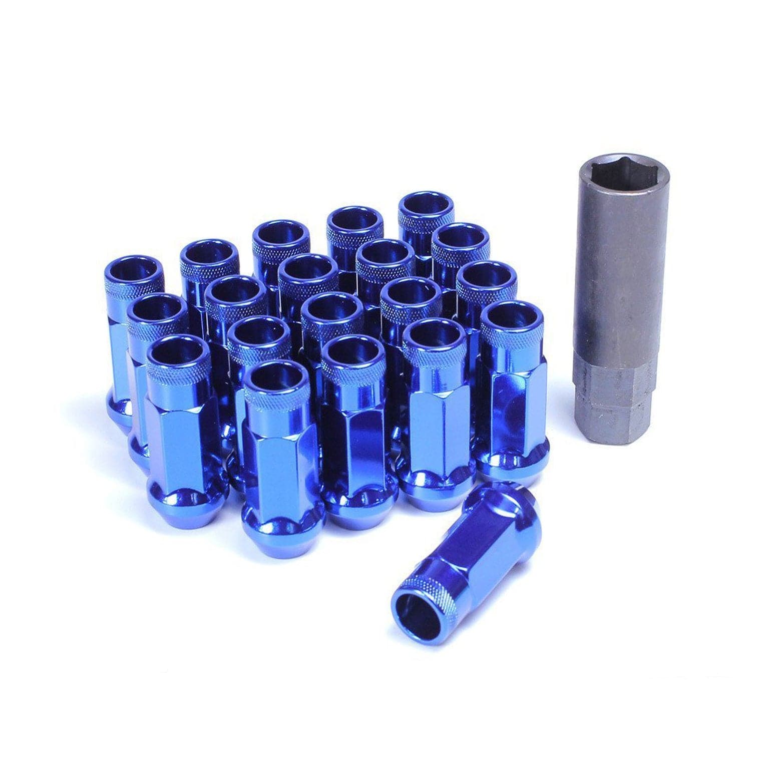 Wheel Mate Muteki SR48 Open End Lug Nuts - Blue 12x1.25 48mm