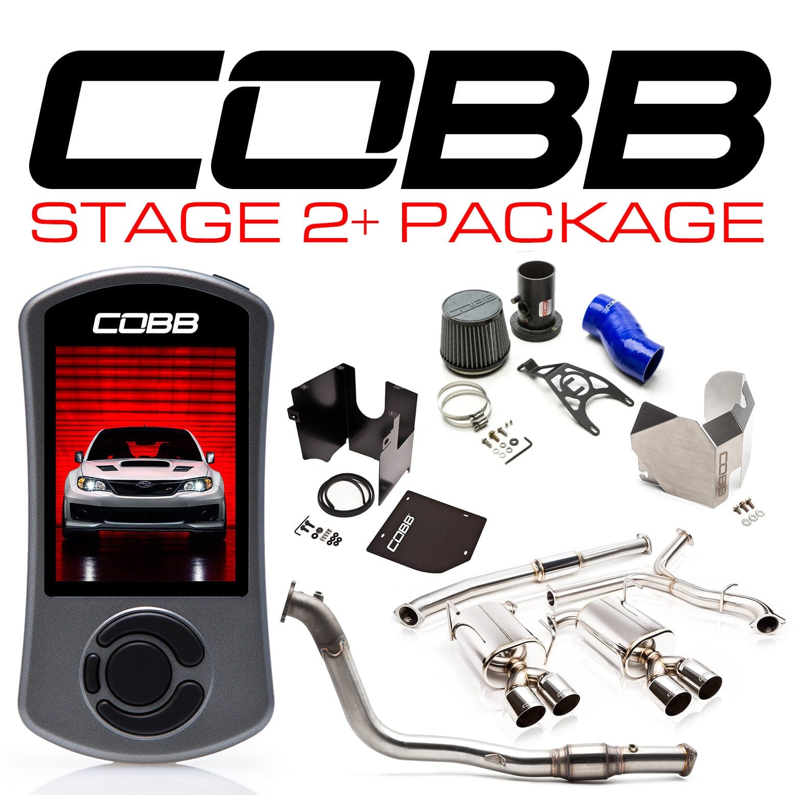 Cobb 11-14 Subaru Impreza STI (Sedan) Stage 2+ Power Package - Blue (cobb615X82P-BL)