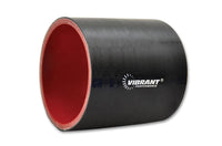 Vibrant 4 Ply Reinforced Silicone Straight Hose Coupling - 2.5in I.D. x 3in long (BLACK) (vib2710)