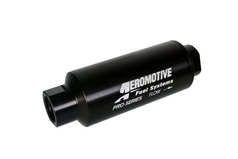 Filtro de combustible en línea Aeromotive Pro-Series - AN-12 - Elemento SS de 100 micrones (12302)