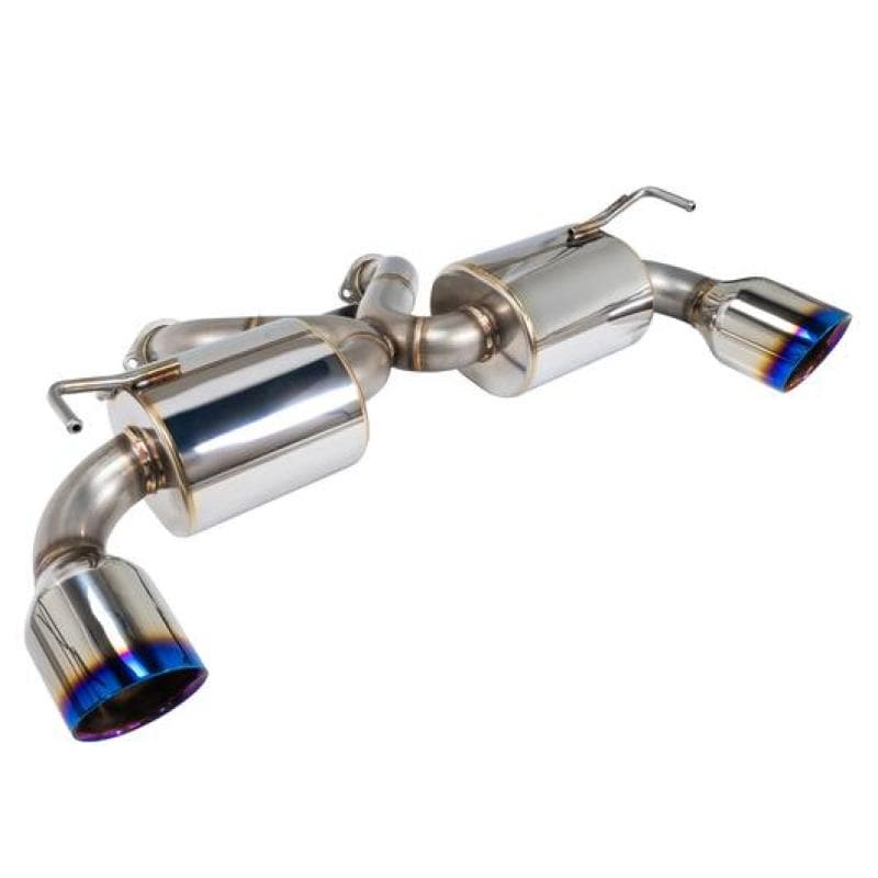 Remark Nissan 370Z (Z34) V2 Axle Back Exhaust w/ Burnt Stainless Steel Double Wall Tip (RK-A2063N-01P)