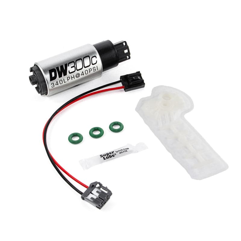 DeatschWerks 340lph DW300C Compact Fuel Pump w/Set Up Kit for 15-21 WRX/BRZ / 12-21 Toyota 86 / 13-16 Scion FR-S (9-307-1010)