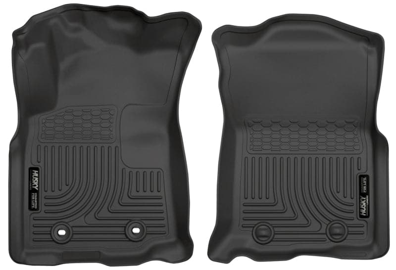 Husky Liners Toyota Tacoma 2016 con transmisión manual WeatherBeater Revestimientos de piso delanteros negros