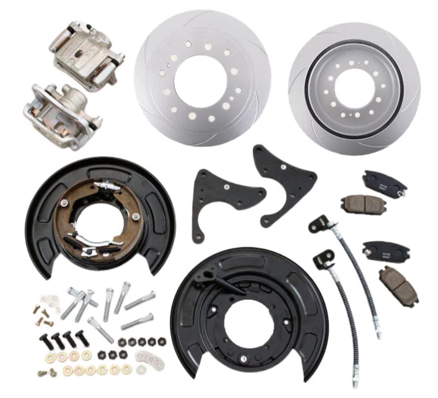 Pedders 05-20 Toyota Tacoma Kit de conversión de freno trasero con 6 lengüetas traseras (PED-PBCK006)