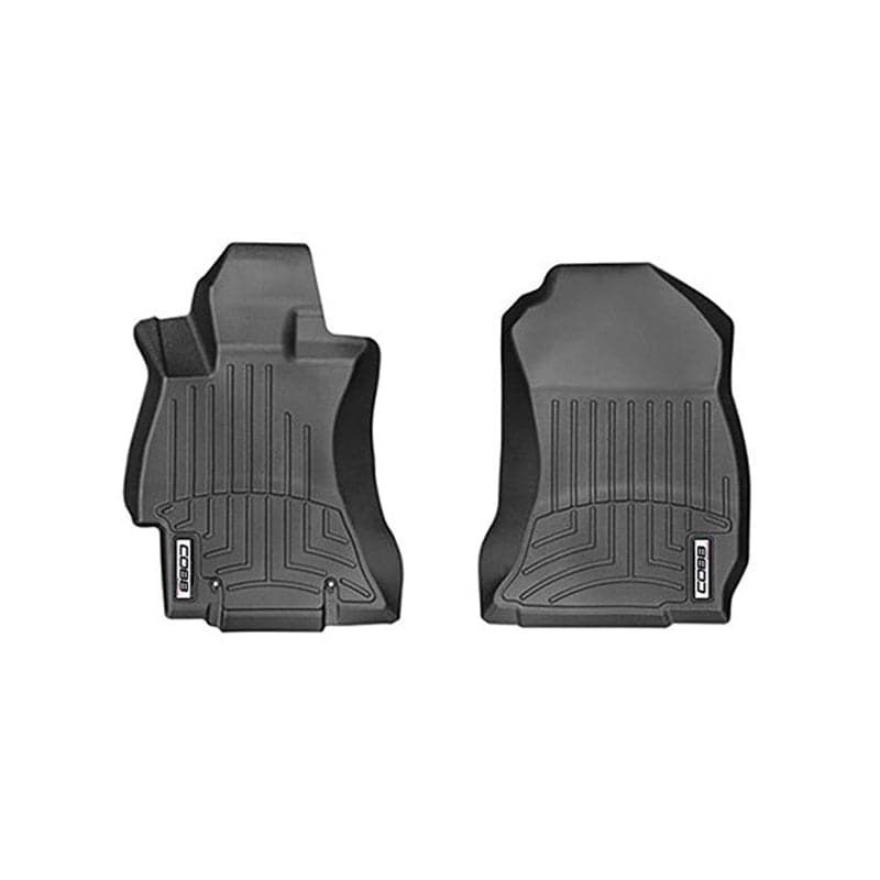 COBB 14-17 Subaru FXT revestimiento de piso delantero por WeatherTech - Negro (cobbWT445311)