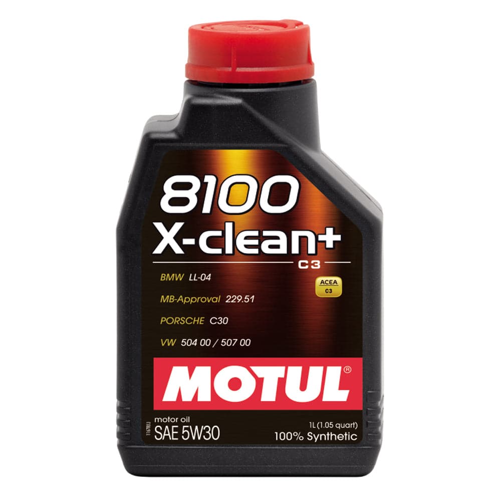 Motul 1L Synthetic Engine Oil 8100 5W30 X-CLEAN - LL04- MB 229.51- 504.00-507.00