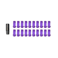 Wheel Mate Muteki SR48 Open End Lug Nuts - Purple 12x1.25 48mm