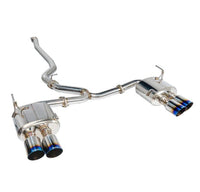 Remark 15-21 Subaru WRX/STi 4in Quad Cat-Back Exhaust Titanium Stainless Non-Resonated