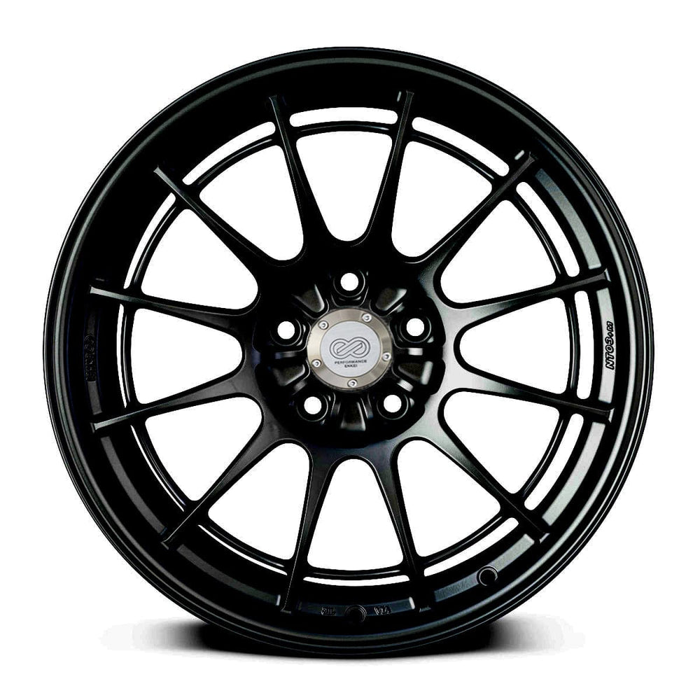 Enkei NT03+M 18x9.5 5x100 40mm Offset Black Wheel (3658958040BK)