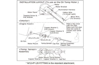 HKS DB Mechanical White Face 60mm Temperature Meter (Diagram)