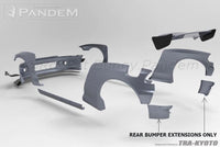 GReddy 92-95 Honda Civic Hatchback EG Pandem Rear Bumper Extensions