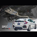 Remark Catback Exhaust 2017+ Honda Civic Type-R Spec III-Triple Tip Black Chrome Tip Cover (remRK-C3076H-01CB)