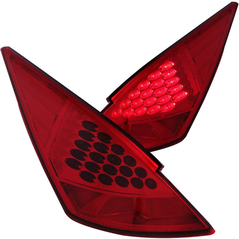 ANZO 2003-2005 Nissan 350Z LED Taillights Red (321083)