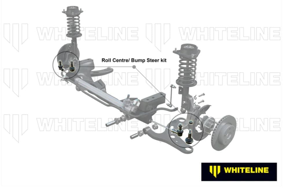 Whiteline 12+ Subaru BRZ / 12+ Scion FR-S / 17-21 Toyota 86 Roll Center Adjuster Kit & Bump Steer