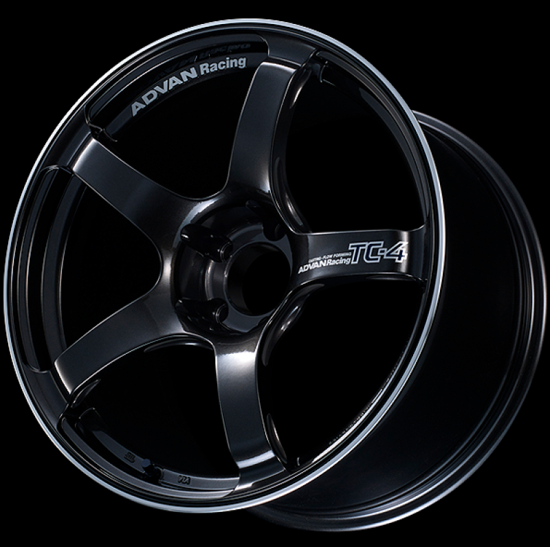 Advan TC4 18x11 +15 5-114.3 Racing Black Gunmetallic y rueda de anillo