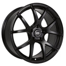 Enkei M52 17x7.5 45mm Offset 5x100 Bolt Pattern 72.6mm Bore Dia Matte Black Wheel