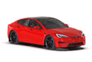 Rally Armor 21-23 Tesla Model S/ S Plaid Black UR Guardabarros con logotipo negro metálico (MF101-UR-BLK-MBK)