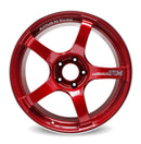 Advan TC4 18x9.5 +45 5-120 Racing Candy Red y rueda de aro