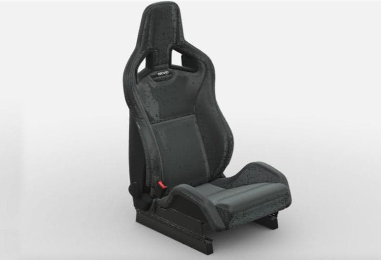 Recaro Sportster CS Passenger Seat | Black Vinyl/Black Vinyl (rec410.00.2132)