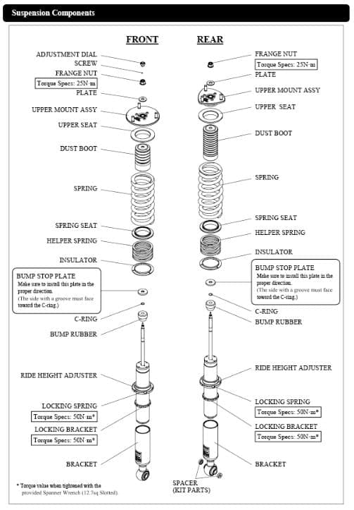 HKS 07-12 LEXUS GS350/GS430/GS460 HIPERMAX S GSE21/GRS204 Kit completo (solo RWD) (80300-AT003)