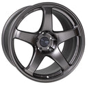 Enkei PF05 18x9.5 5x114.3 Rueda plateada oscura con desplazamiento de 38 mm y diámetro de 75 mm (527-895-6538DS)