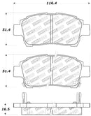 StopTech Performance Rear Brake Pads for 00-05 Celica GT-S