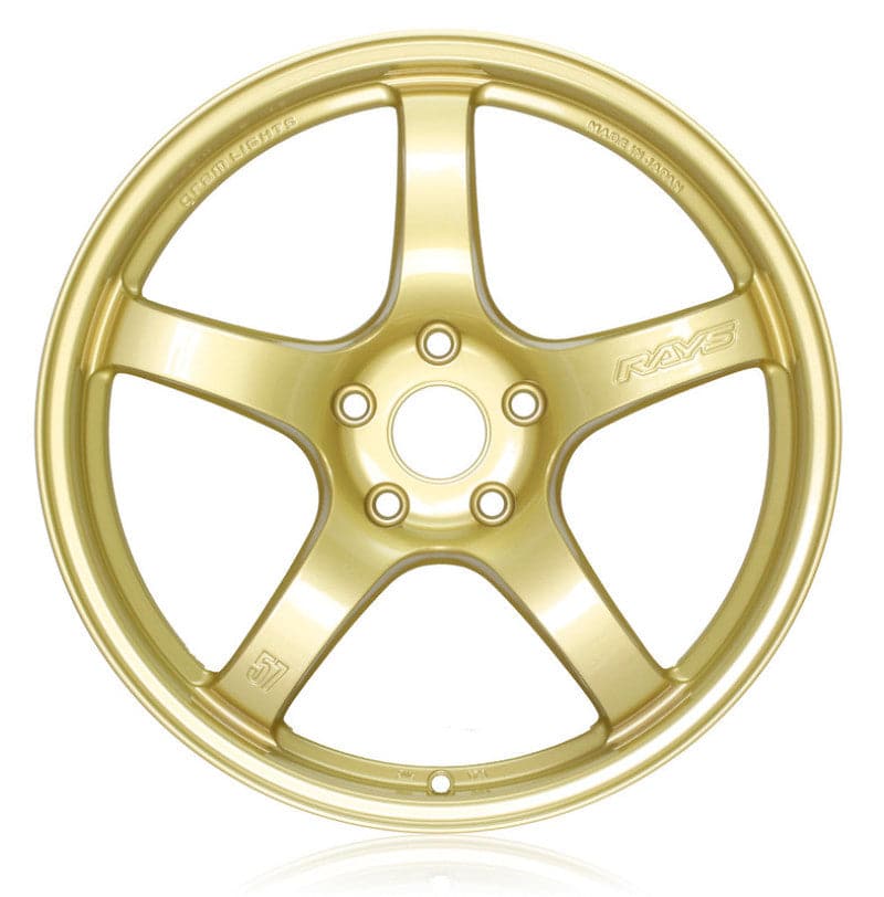 Gram Lights 57CR 18x9.5 +38 5-100 E8 Gold