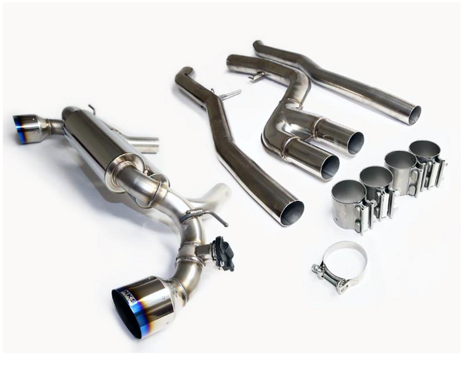 HKS 2020+ Toyota GR Supra w/o OPF Dual Hi-Power Titanium Tip Cat-Back System (31014-KT001)