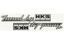 HKS STICKER tuned by BLACK 2pcs