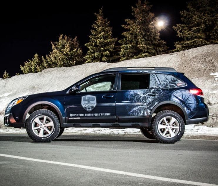 LP Aventure 10-14 Subaru Outback 2in Lift Kit - Powder Coated (lpaFLP-LIFT-OBA-13-2-B+OPC)