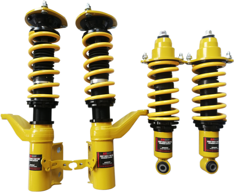 BLOX Racing 02-05 Rsx/01-05 Civic - Amortiguación no ajustable Street Series II Coilovers