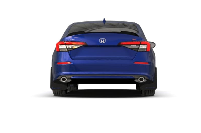 Rally Armor 2022+ Honda Civic (Incl. Si/Sport/Touring) UR Black Mud Flap w/ Grey Logo