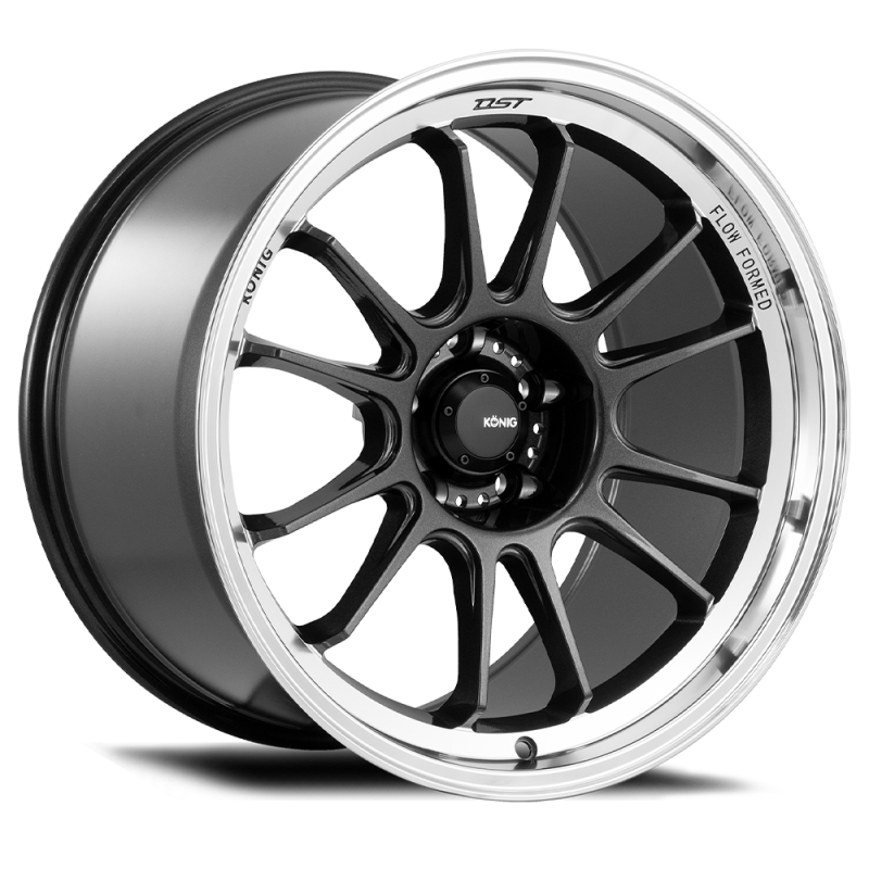 Konig Hypergram 17x9 5x114.3 ET40 Carbono metálico con labio mecanizado