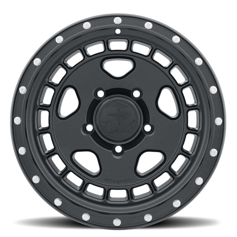 quince52 Turbomac HD 17x8.5 5x127 0mm ET 71.5mm Rueda negra de asfalto con orificio central (THDAB-178557-00)