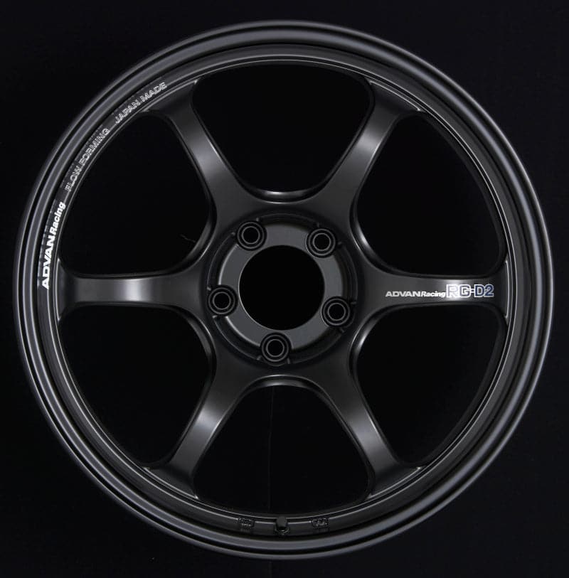 Advan RG-D2 16x8.0 +38 4-100 Mecanizado y rueda negra semibrillante