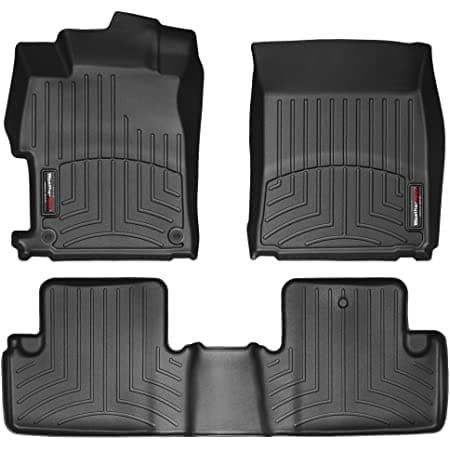 WeatherTech 2022+ Honda Civic Sedan (sin puertos USB de 2da fila) revestimiento de piso delantero + trasero - Negro