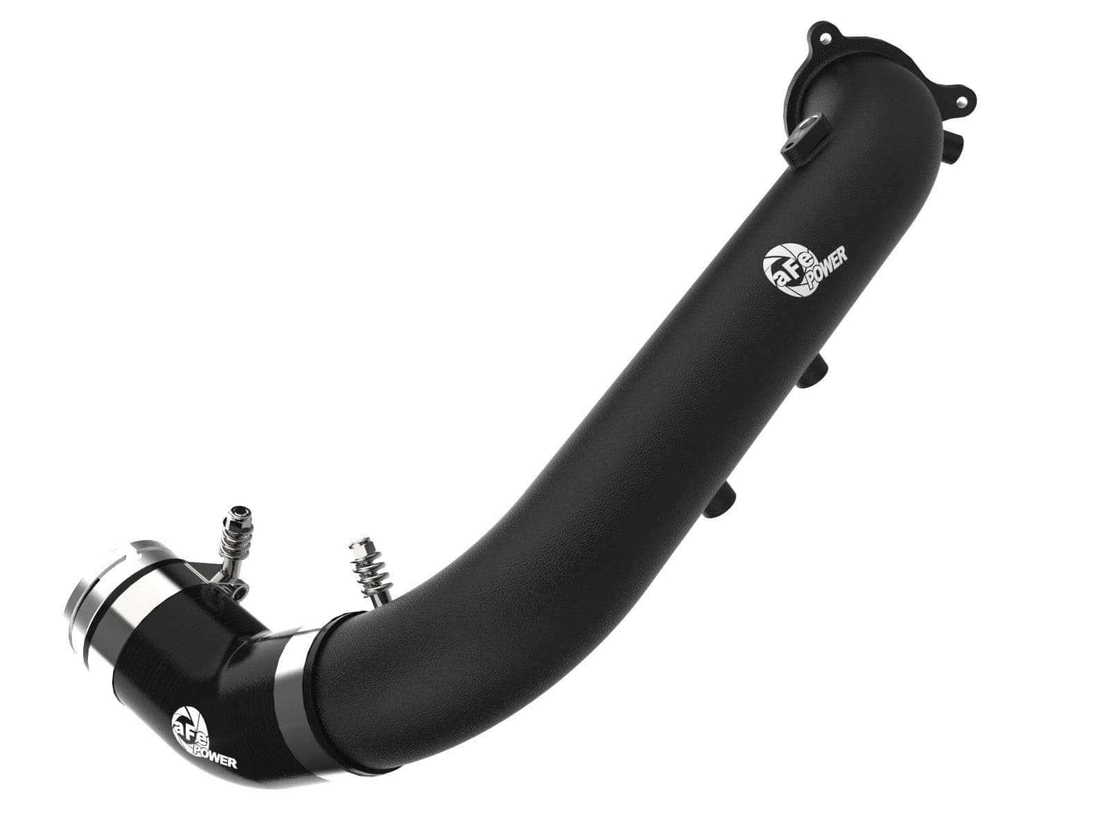 aFe 2021- Toyota Supra GR (A90) I4-2.0L (t) BladeRunner Black 2-3/4in Aluminum Charge Pipe (afe46-20488-B)