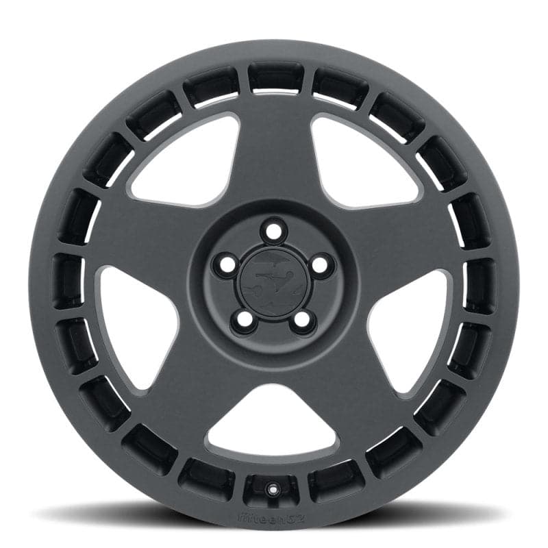 quince52 Turbomac 18x8.5 5x108 42 mm ET 63.4 mm Rueda negra de asfalto con orificio central (TURAB-88558+42)