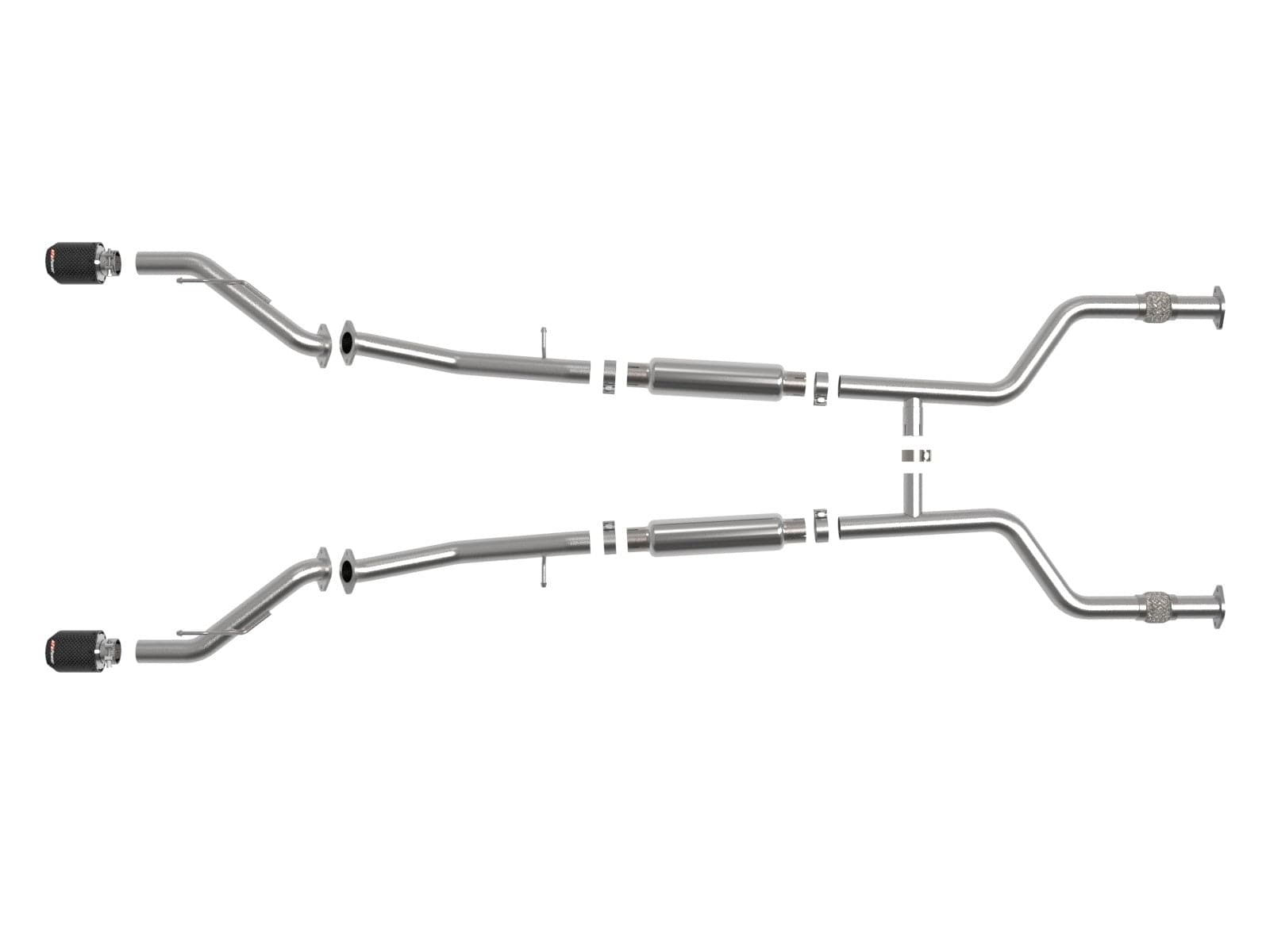 aFe POWER Takeda 2023+ Nissan Z 2 1/2in 304 SS Cat-Back Exhaust System w/ Carbon Fiber Tips (49-36138-C)