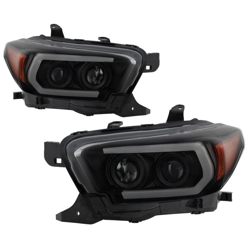 Spyder 16-18 Toyota Tacoma (SR5 Model Only) Projector Headlights Black Smoke PRO-YD-TT16-LB-BSM