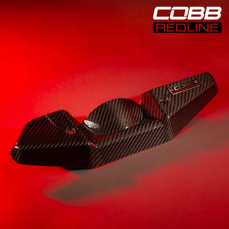 Cobb 08-21 Subaru STI/08-14 Subaru WRX Redline Cubierta del alternador de fibra de carbono - Acabado brillante (422600)