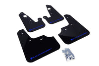 Rally Armor 2007+ Mitsubishi Lancer (doesn't fit Sportback) UR Black Mud Flap w/ Blue Logo