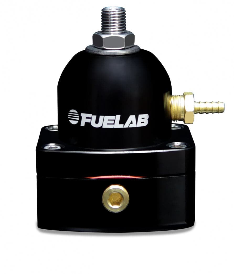 Fuelab 515 EFI Adjustable FPR 25-90 PSI (2) -6AN In (1) -6AN Return - Black (flb51502-1)