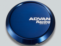 Tapa central plana Advan de 63 mm - Anodizado azul