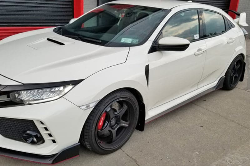 Rally Armor 17+ Honda Civic Type R UR Guardabarros rojo con logotipo blanco